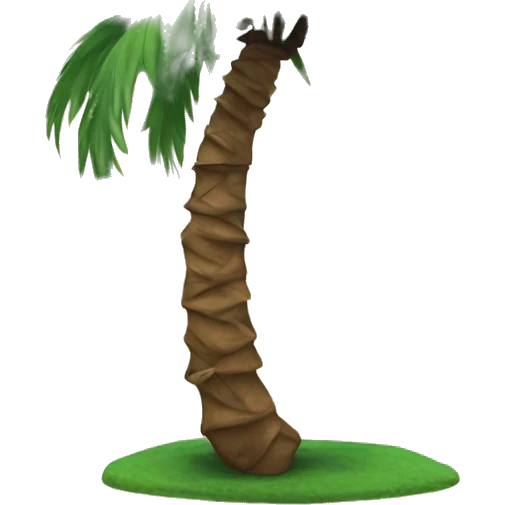 A Date Palm tree (🌴 ) wearing a graduation hat (🎓) on top of it emoji