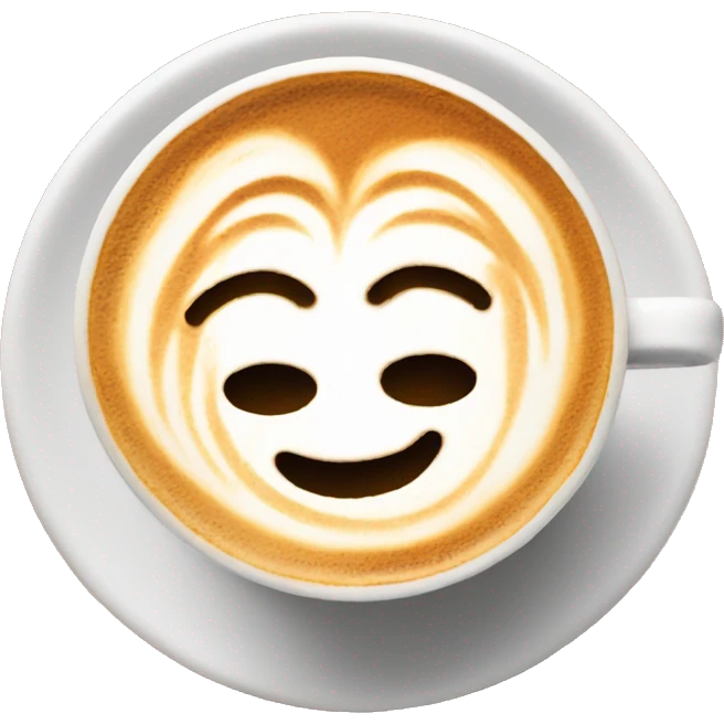 Latte art emoji