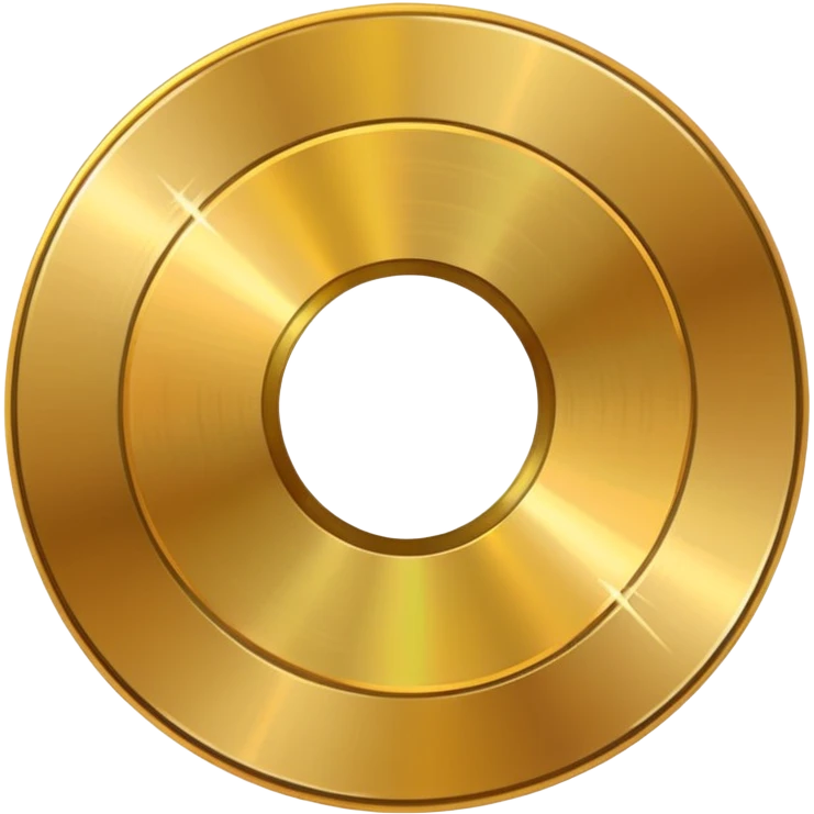 gold CD with a scratch emoji