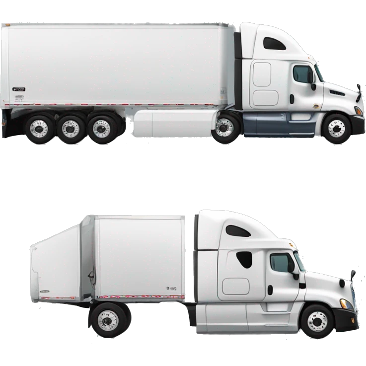 freightliner cascadia semi-truck that is brokn and repair needed emoji