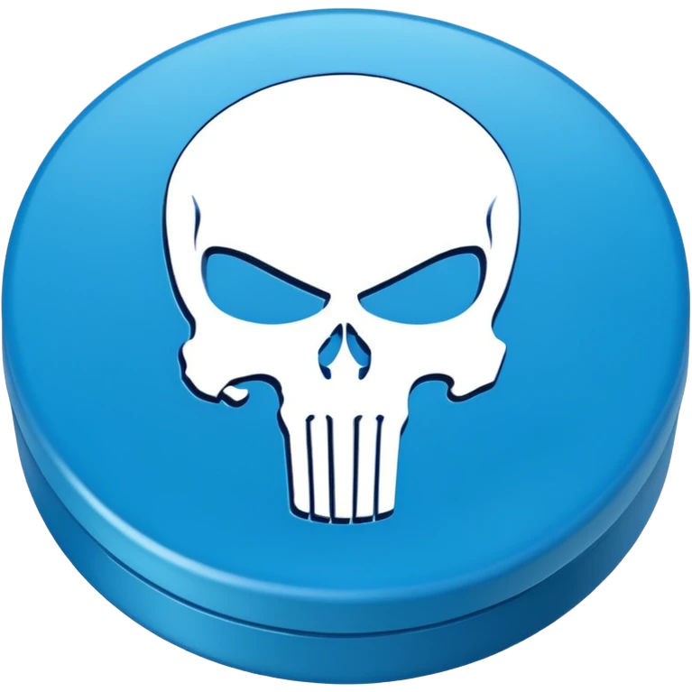 Ecstasy Pill Blue Punisher emoji