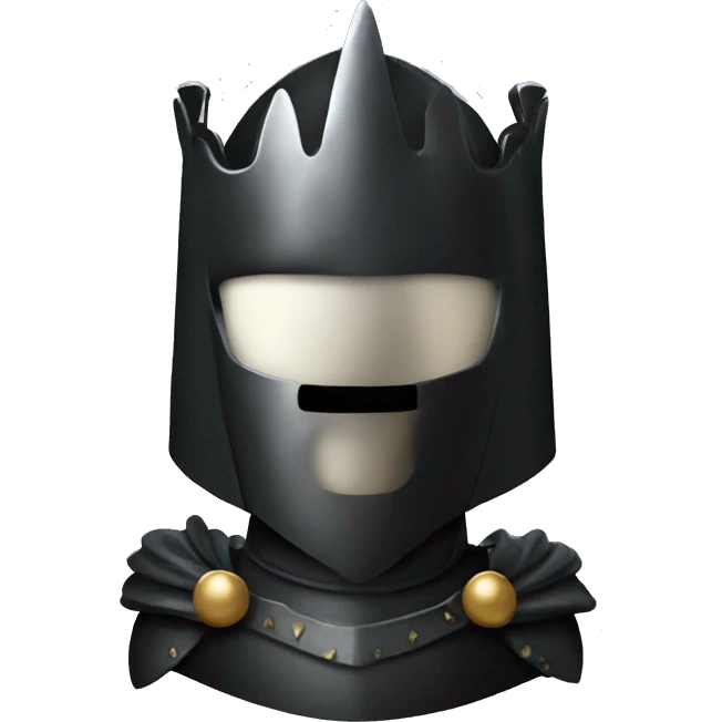 Chess black knight emoji