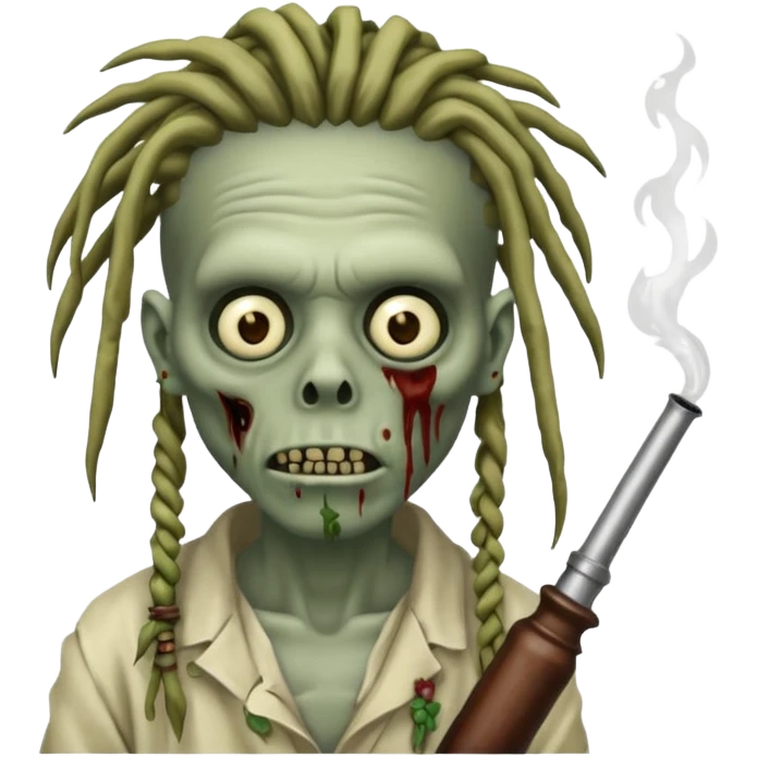 zombie with dreads opium  emoji
