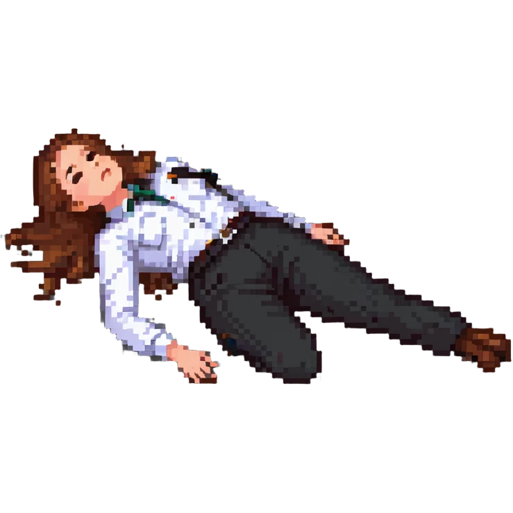woman labour worker passed out on the floor emoji