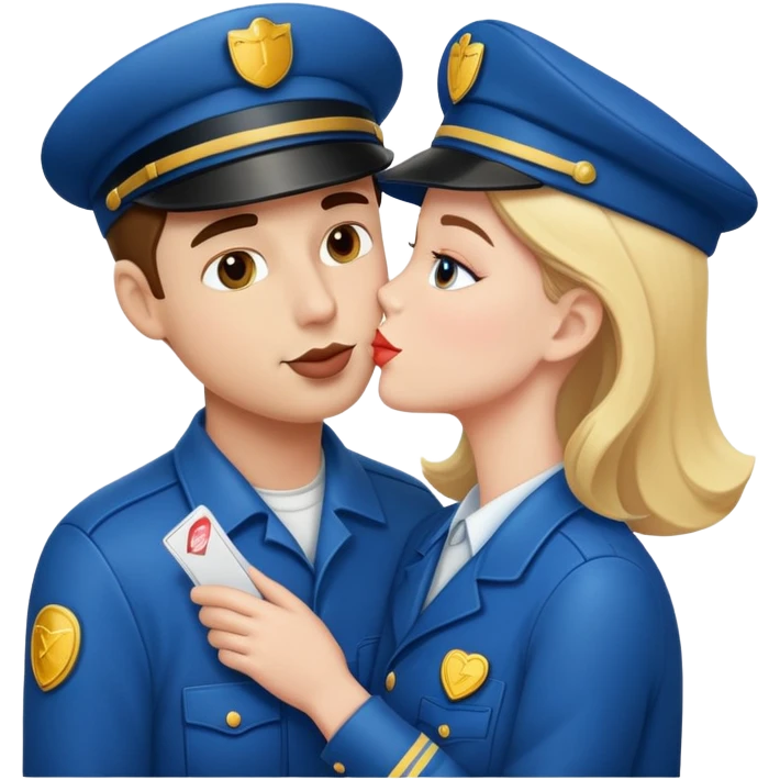 kiss mailman emoji