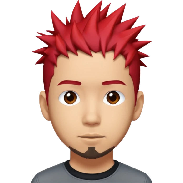 Mike Shinoda red spike hair emoji
