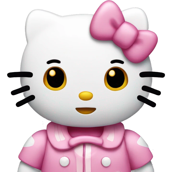 Hello kitty riéndose  emoji