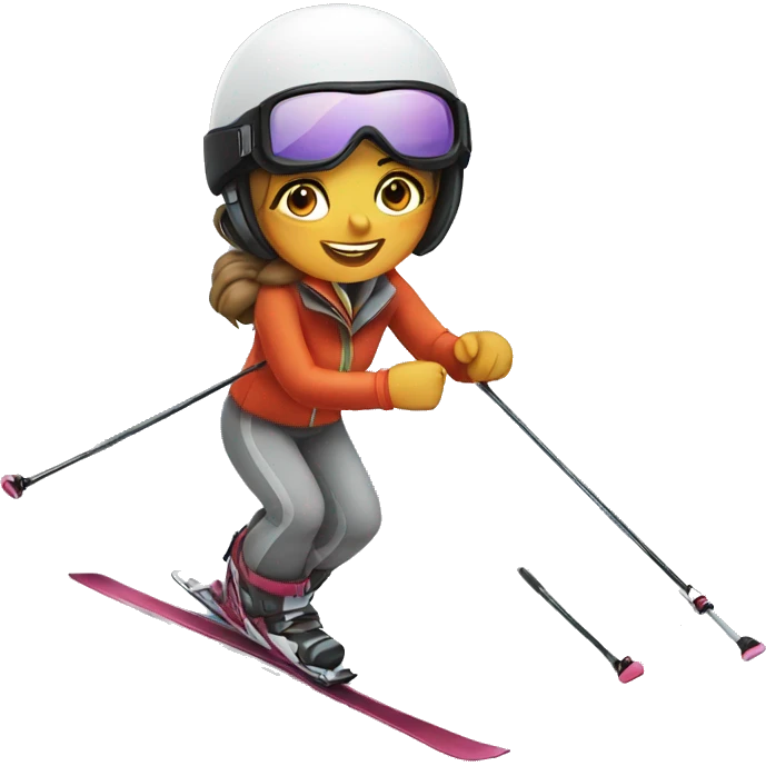 skiing lady emoji