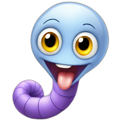 baby worm emoji