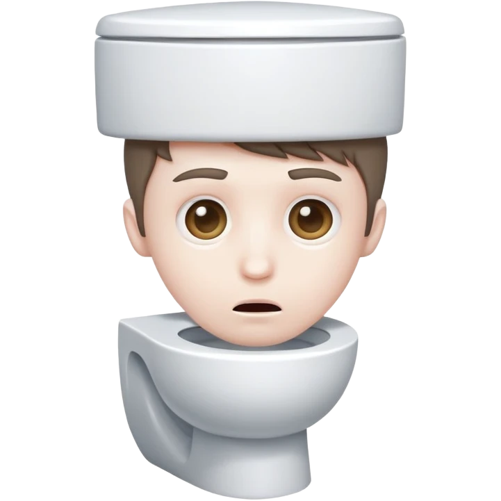 Head sticking out of toilet emoji