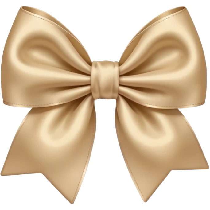Beige bow emoji