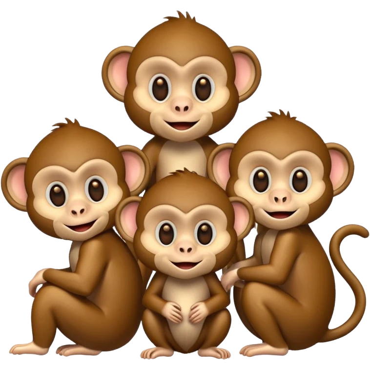  monkeys emoji