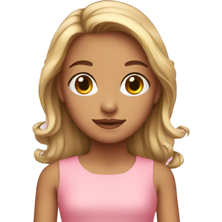 girl in a pink dress emoji