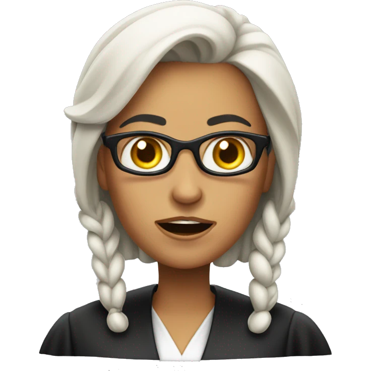mad female judge emoji