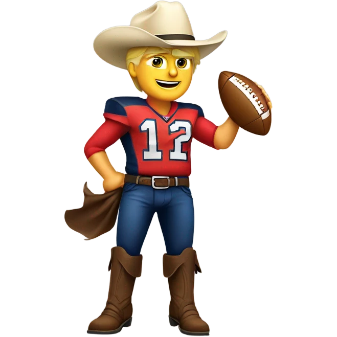 Trump as a cowboys quarterback  emoji