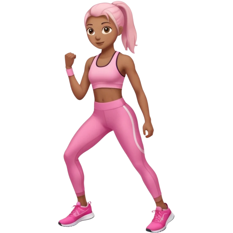 workout pink emoji