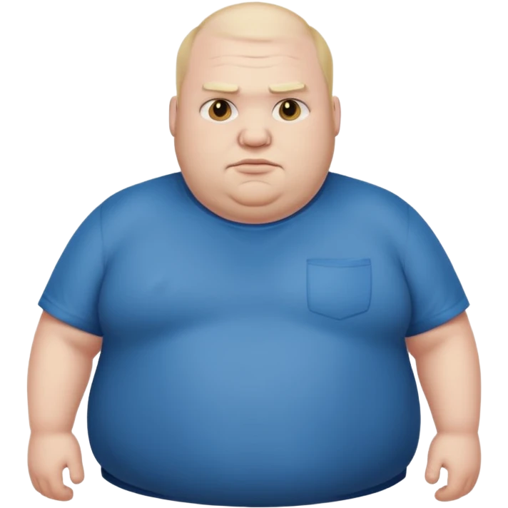 A super fat guy emoji
