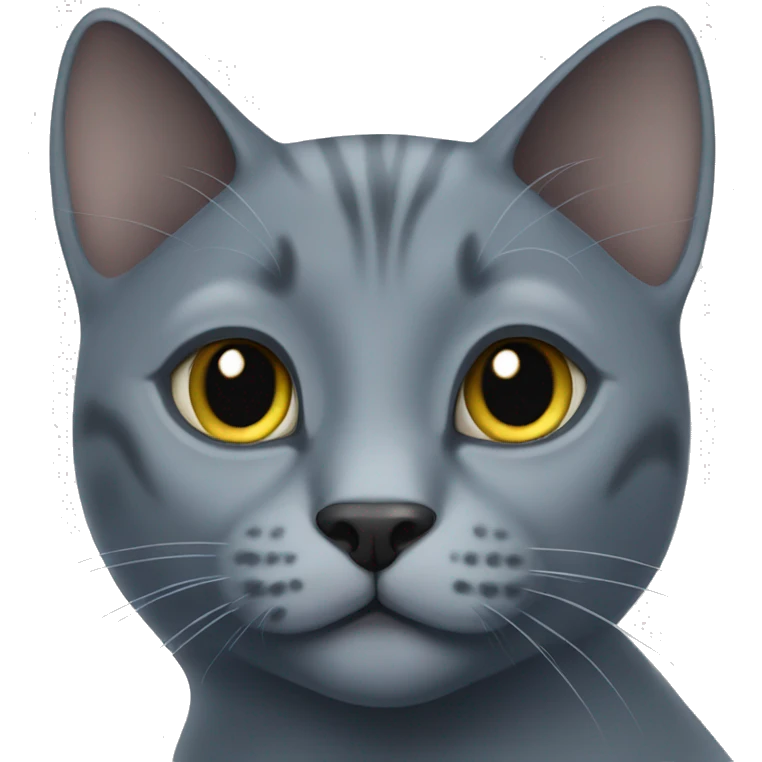 Large russian blue cat emoji