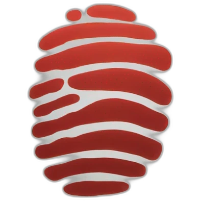 fingerprint in red colour emoji