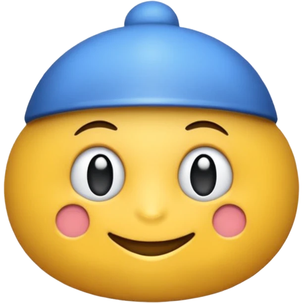 Синий квадрат на котором нарисована галочка  emoji