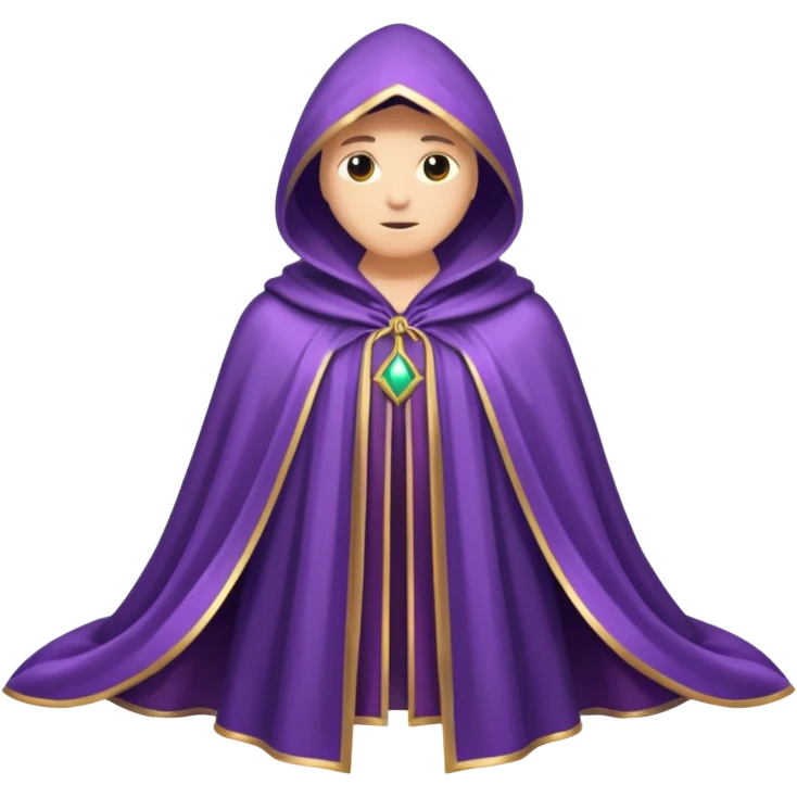 a fantasy magic purple cloak emoji