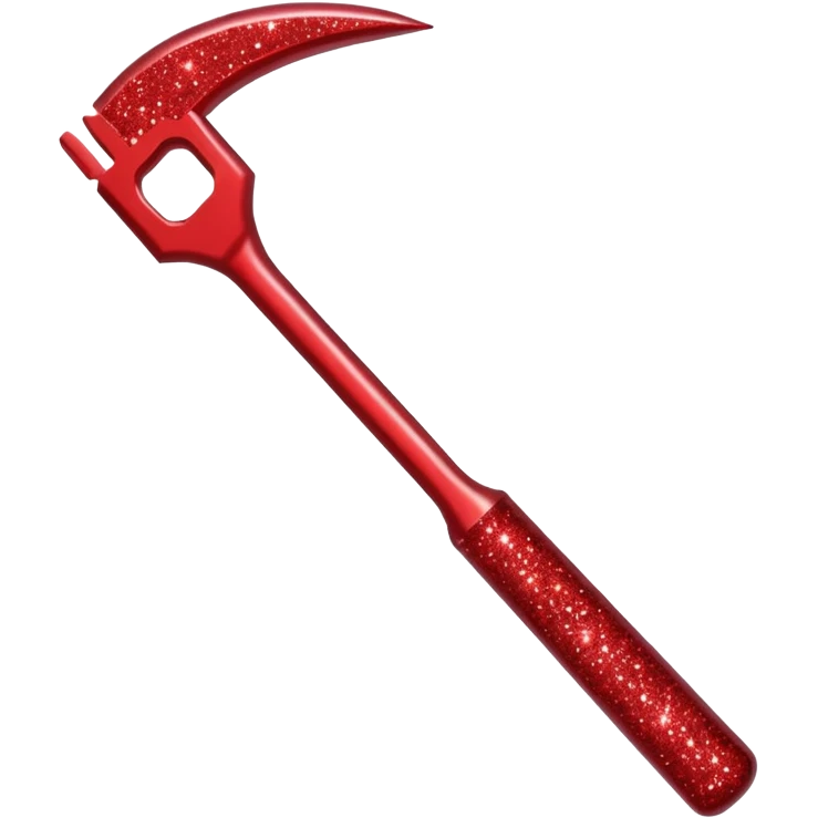 red glitter tool emoji