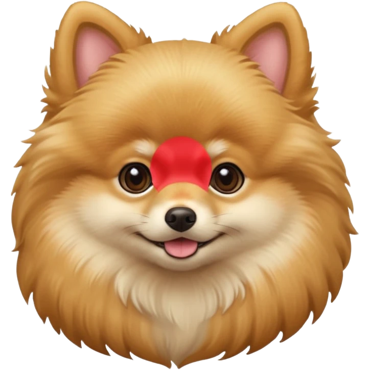 Create a cute tiny golden pomerania emoji