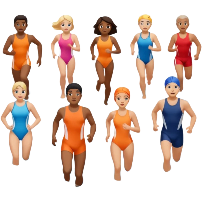 natación carrera bicicleta  emoji