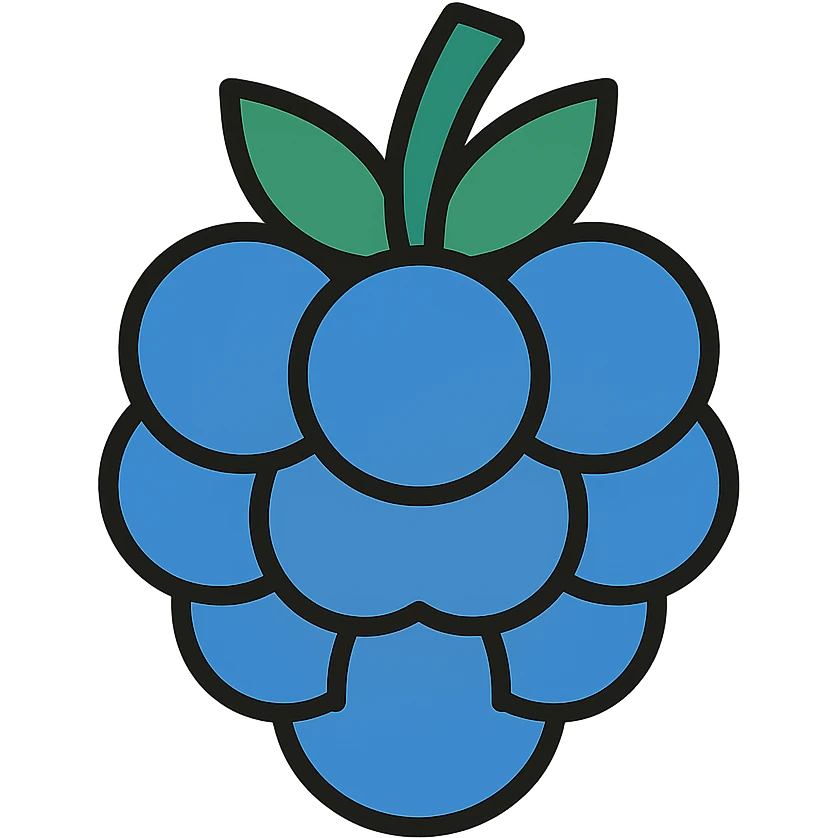 blue raspberry emoji
