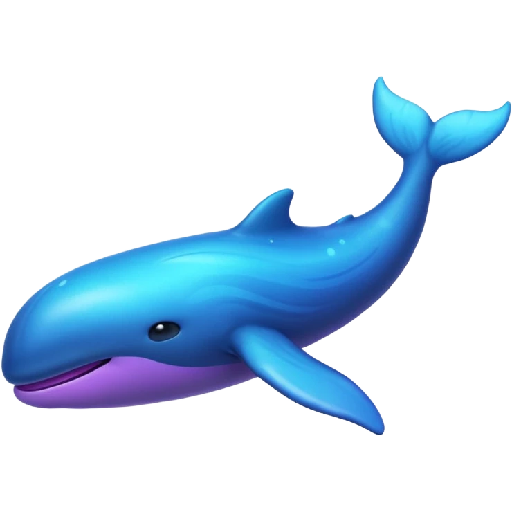 Create a single emoji of a Nebula Whale in full body, shown at a slight side angle in a natural, characteristic pose emoji