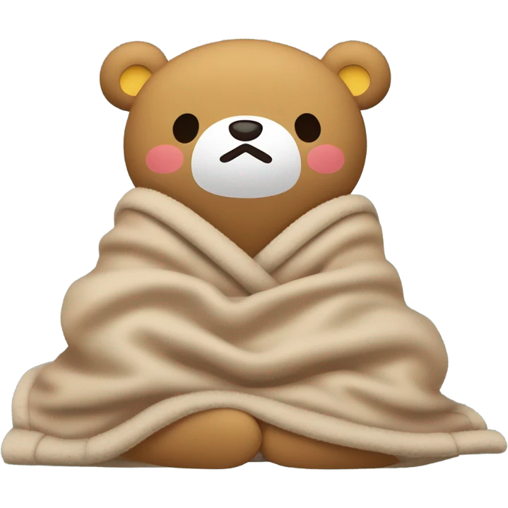 Rilakkuma sleeping in bed emoji