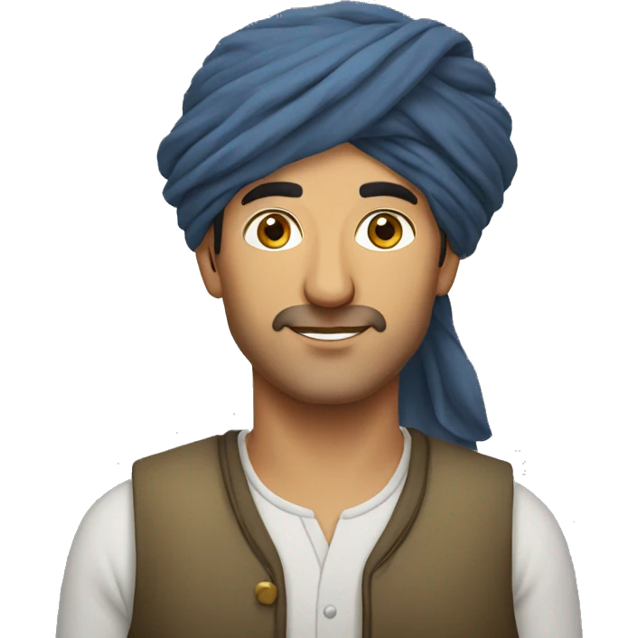 Kurdish man with turban emoji