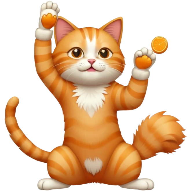 Dabbing cat emoji