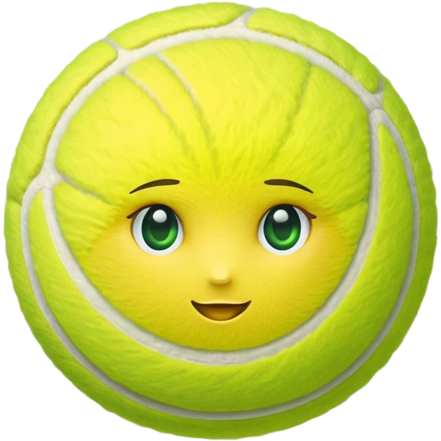 tennis ball with female gender sign emoji