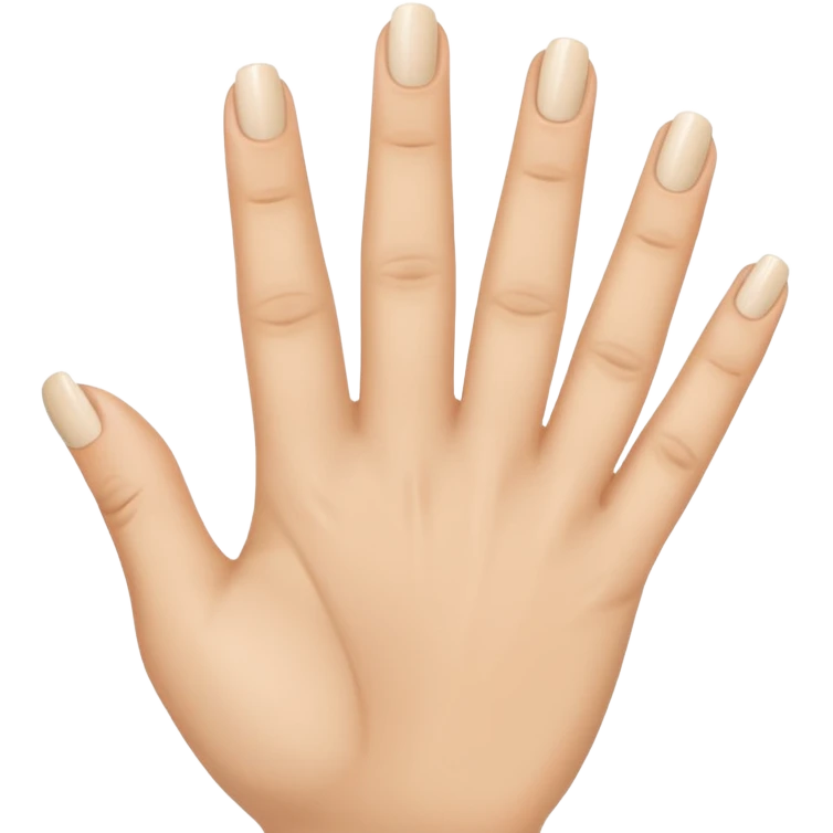 Hand with all fingers up except ring finger emoji