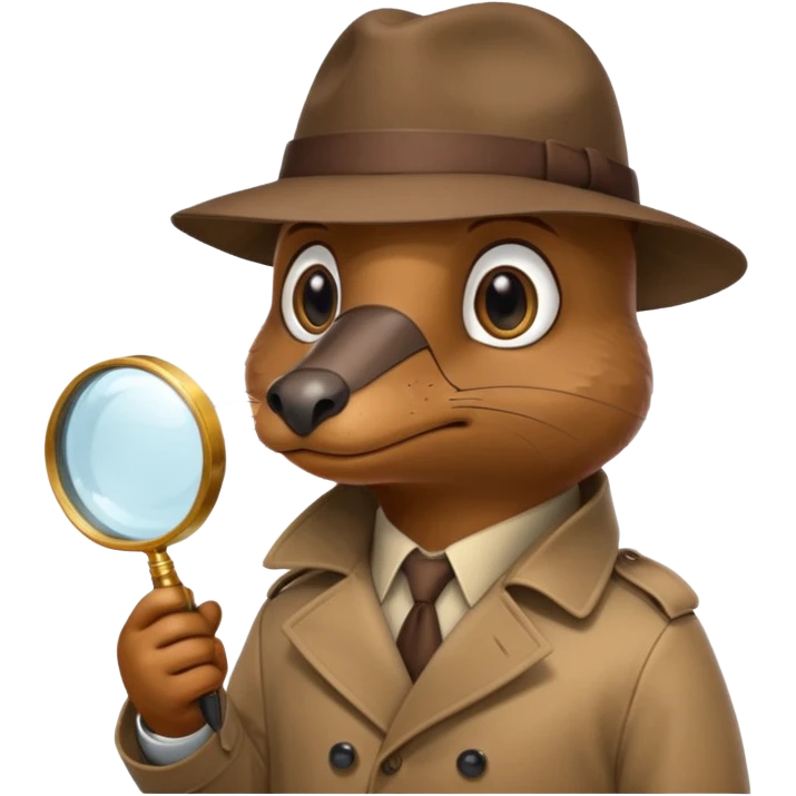 platypus detective emoji