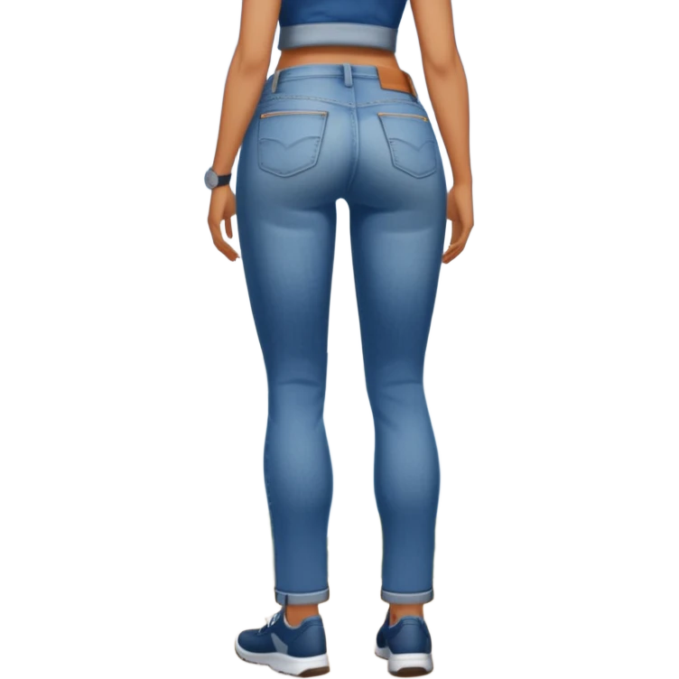 A hick on the butt emoji