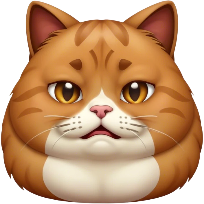 fat cat crying  emoji