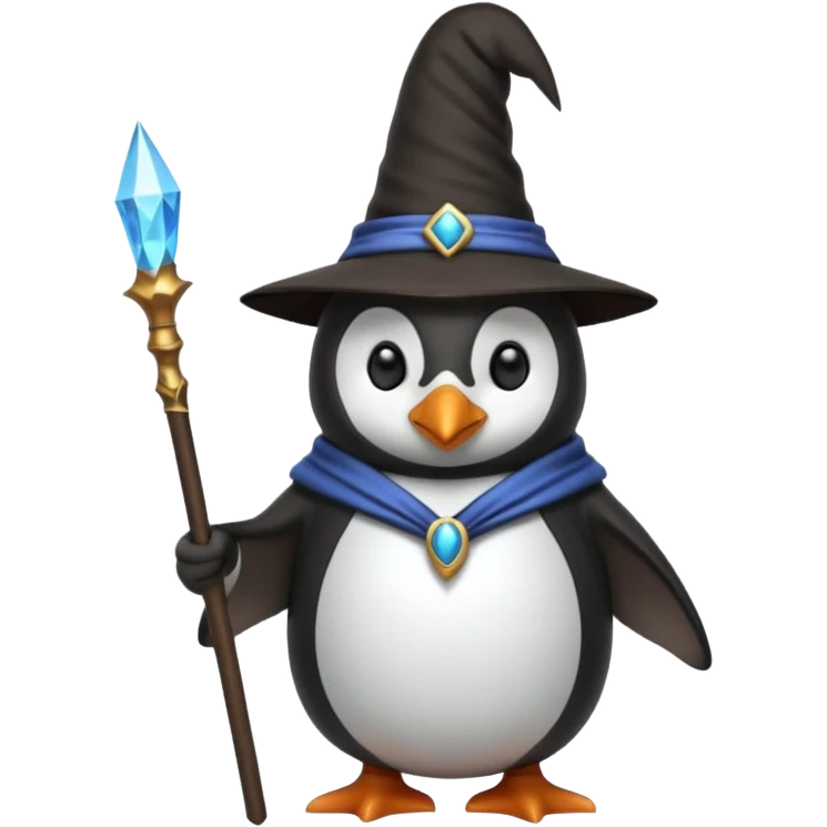 Penguin Wizard emoji