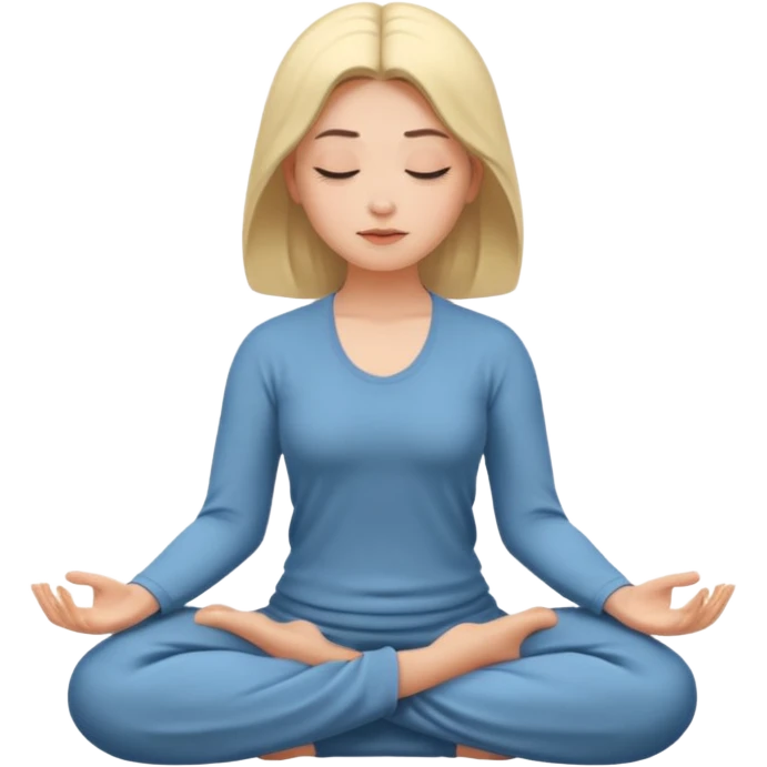 명상하는 여자 emoji