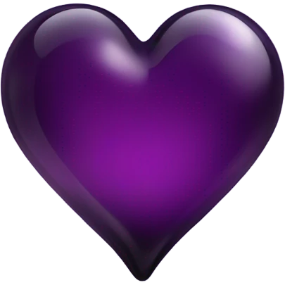 glass dark purple heart  emoji