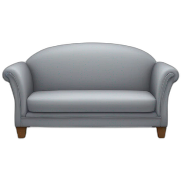 sofa bue 3d  emoji