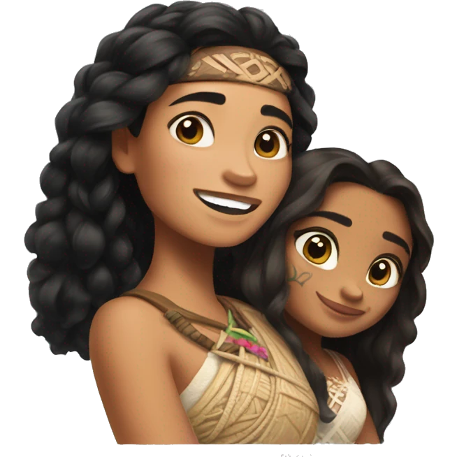 Moana and jasmine  emoji