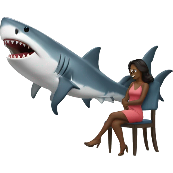 Shark on date night  emoji