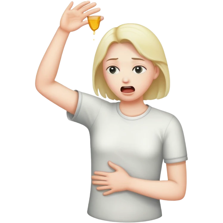 Throwing up emoji