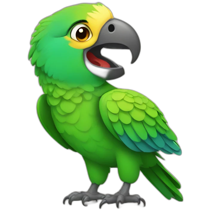 laughing parrot emoji