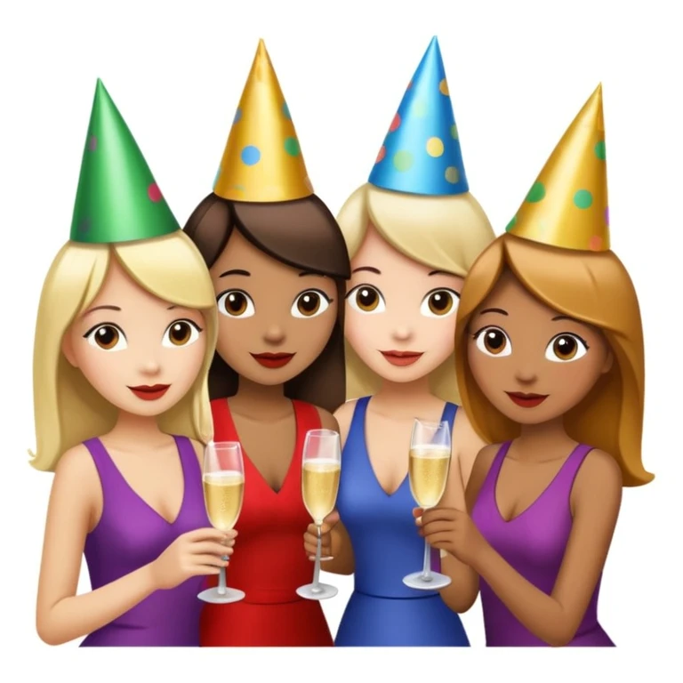girls party in club emoji