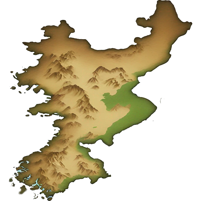 no north korea map emoji