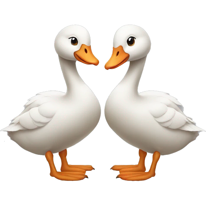 geese in love emoji