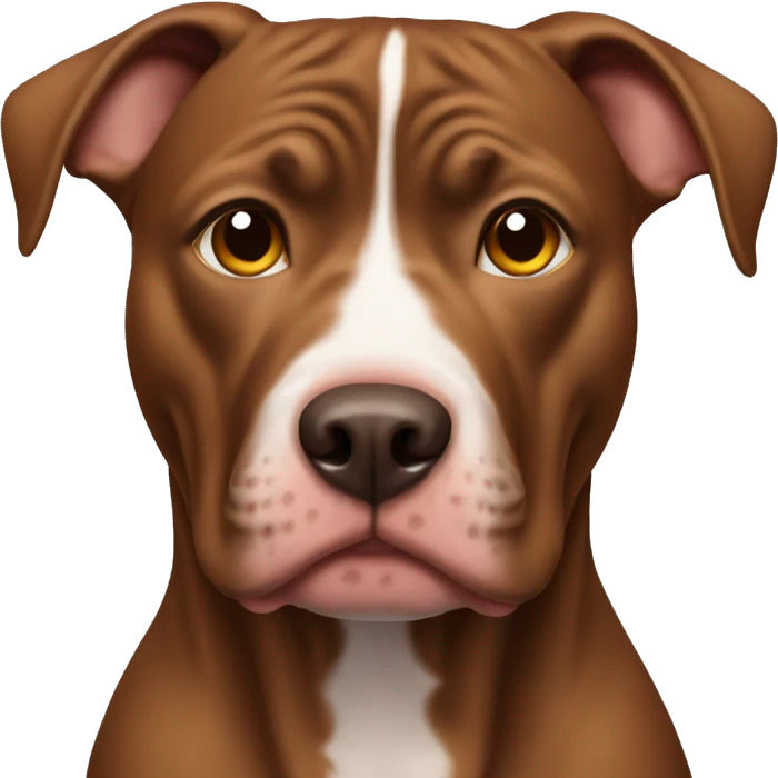 Brown pitbull emoji